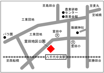 萱田地区公園（所在地地図）