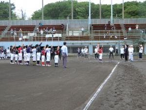 第38回八千代市少年野球市長杯夏季大会開会式の写真