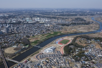 新川上空の画像