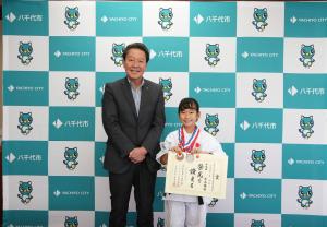 文部科学大臣杯第66回小学生・中学生全国空手道選手権大会出場激励会の写真