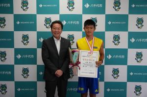 第５１回全日本中学校陸上競技選手権大会出場激励会の写真