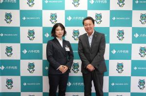 JICAボランティア市長表敬訪問の写真