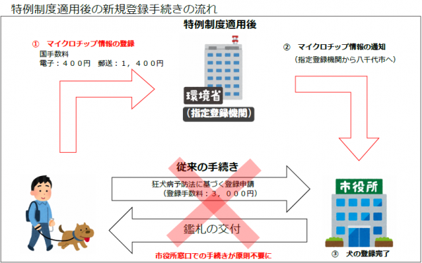 特例制度適用後の新規登録手続きの流れ