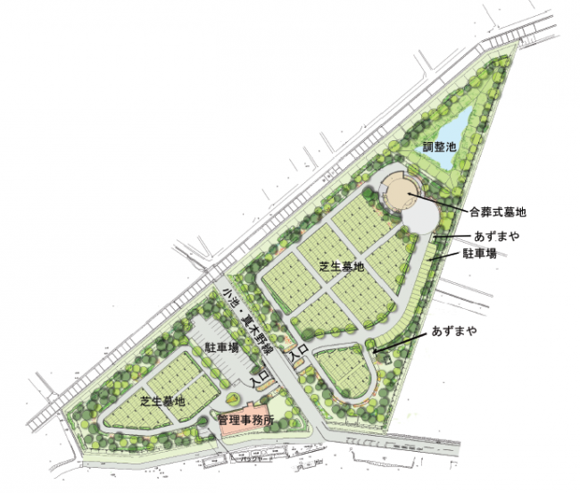 市営霊園平面図