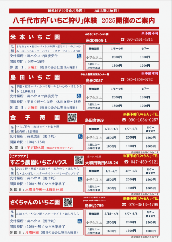 いちご狩り2025