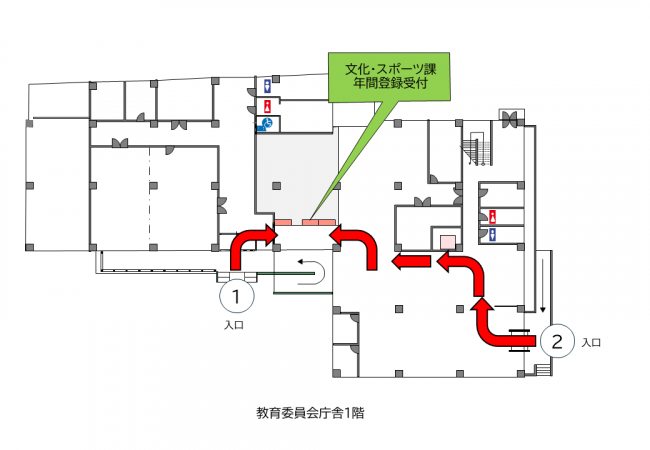 受付案内図