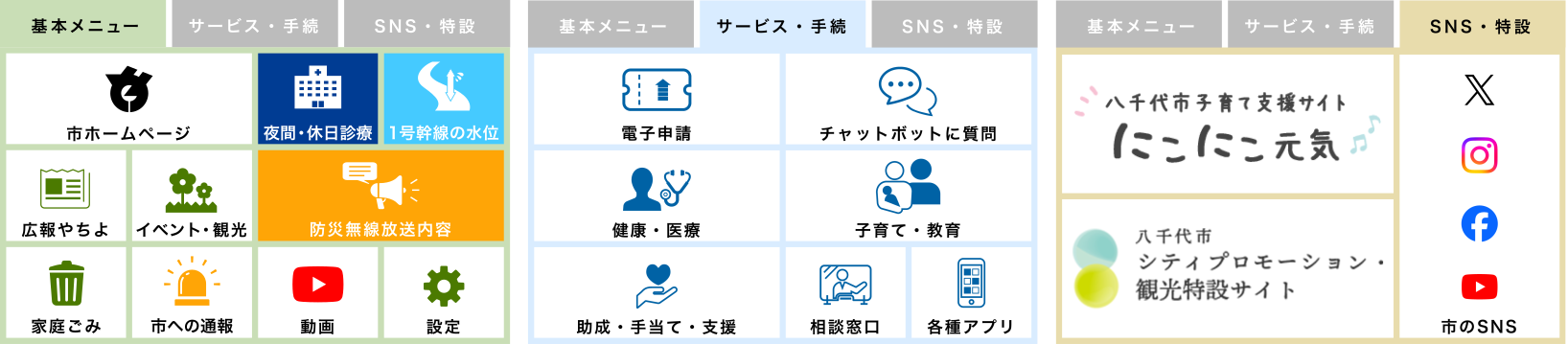 通常メニューの画像