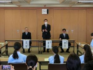 八千代こども親善大使出発式の写真