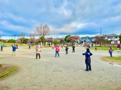 高津東自治会・第一公園朝体操