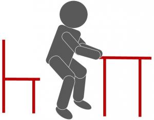 イスからの立ち上がり