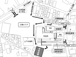 市役所会場
