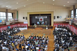 八千代台東小学校入学式の様子