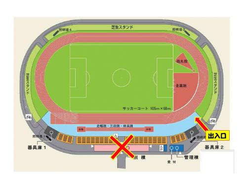 総合グラウンド出入口