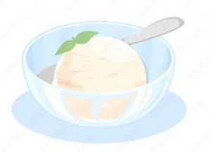 ふりふり牛乳アイスクリーム