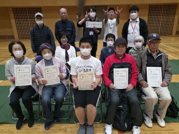 各グループ優勝者の写真