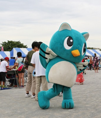 八千代ふるさと親子祭会場にいるやっち