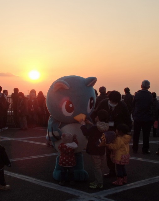 やっちと夕日