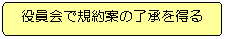 役員会で規約案の了承を得る