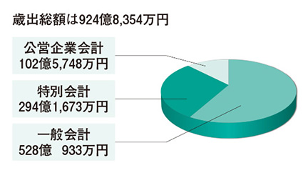 平成25年度歳出円グラフ