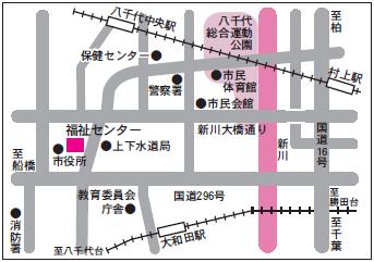 福祉センター位置図