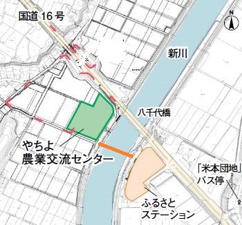 やちよ農業交流センター地図