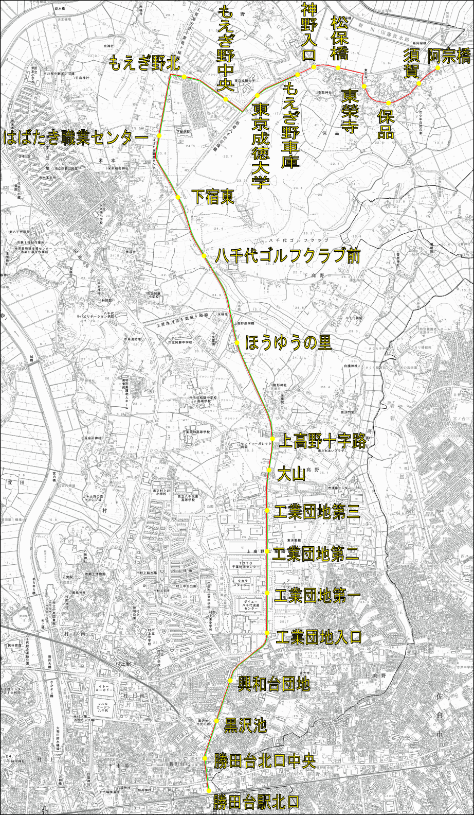 変更後の運行経路（令和4年10月1日～）の画像