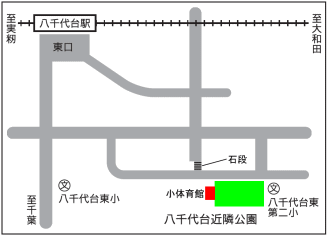 八千代台近隣公園の所在地地図