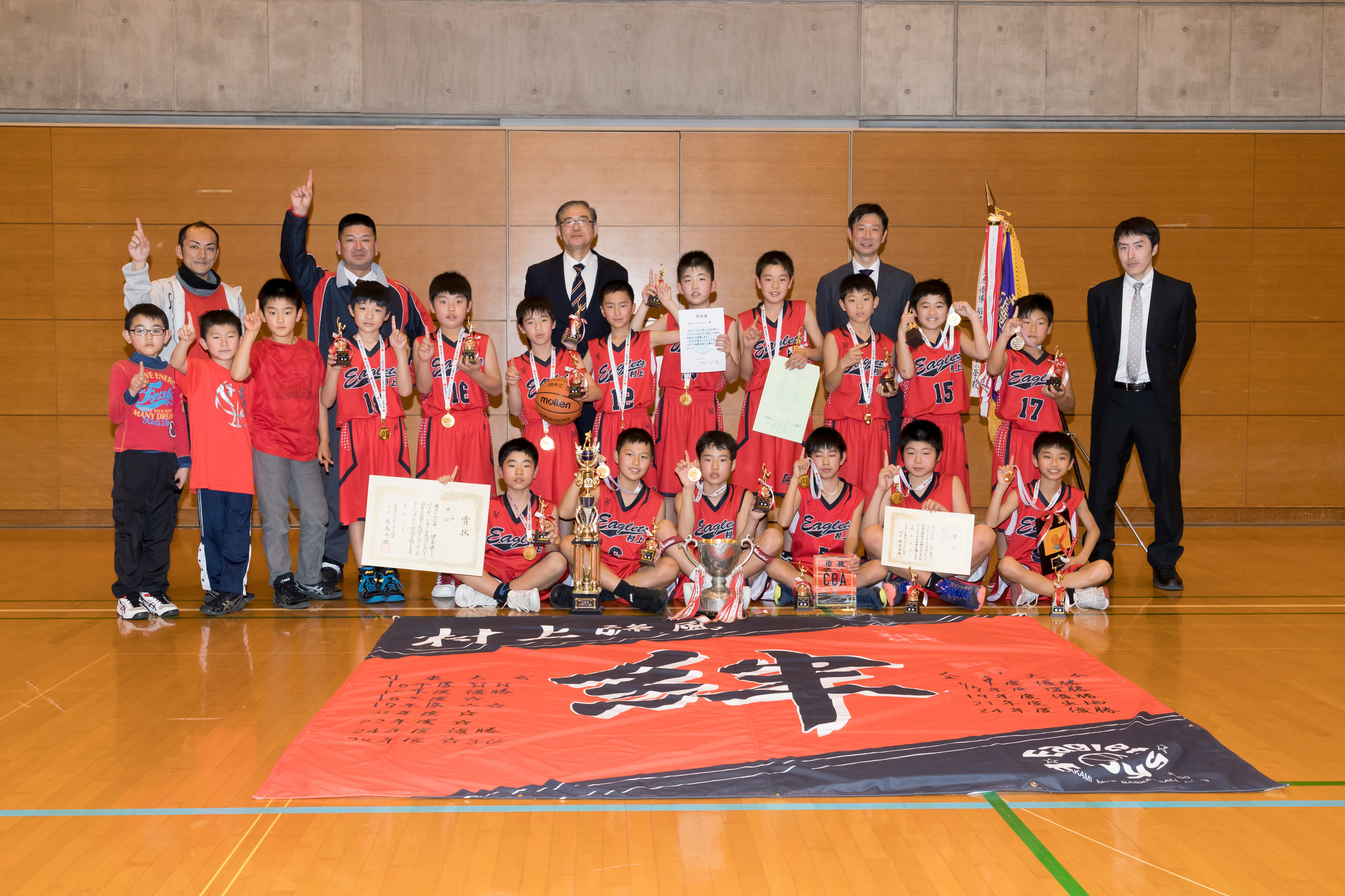 村上イーグレッツボーイズ優勝写真
