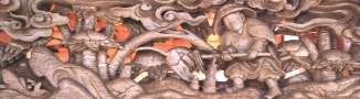 飯綱神社の玉垣彫物1