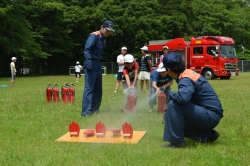 消火器体験訓練の画像