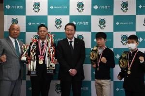ボクシング スーパーライト級全日本新人王決定戦結果報告会の写真