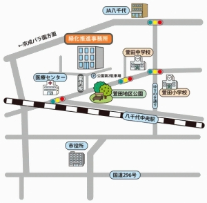 地域振興財団の位置図